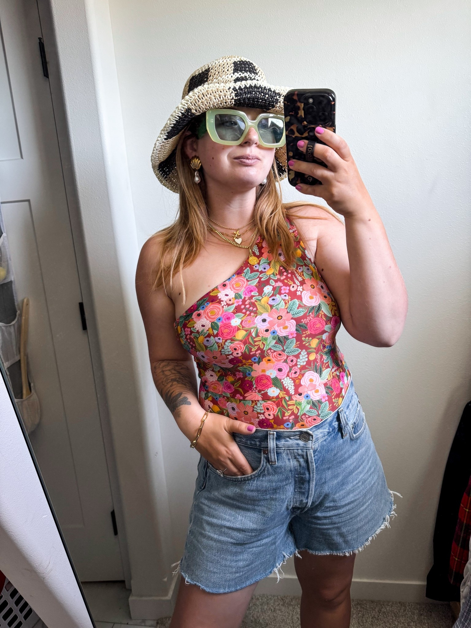 Hot days call for a swimmie and shorts! These are my all time favorite shorts. I will always rebuy them in whatever size I need for the summer. I’m also loving this longer length! 

Agolde, long shorts, denim shorts, shorts for moms, jean shorts, swimsuit, swimsuits for moms, one-shoulder swimsuit, best swimsuit, floral swimsuit, postpartum

#LTKStyleTip #LTKSwim #LTKMidsize