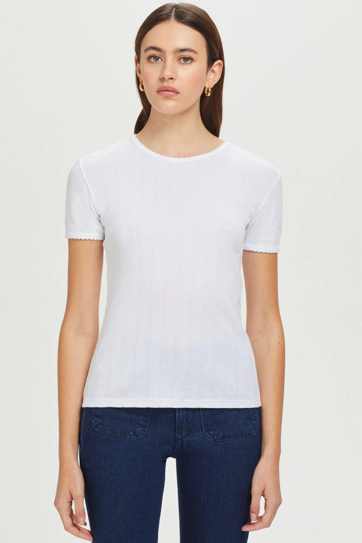 Pointelle Tee | Goldie Tees