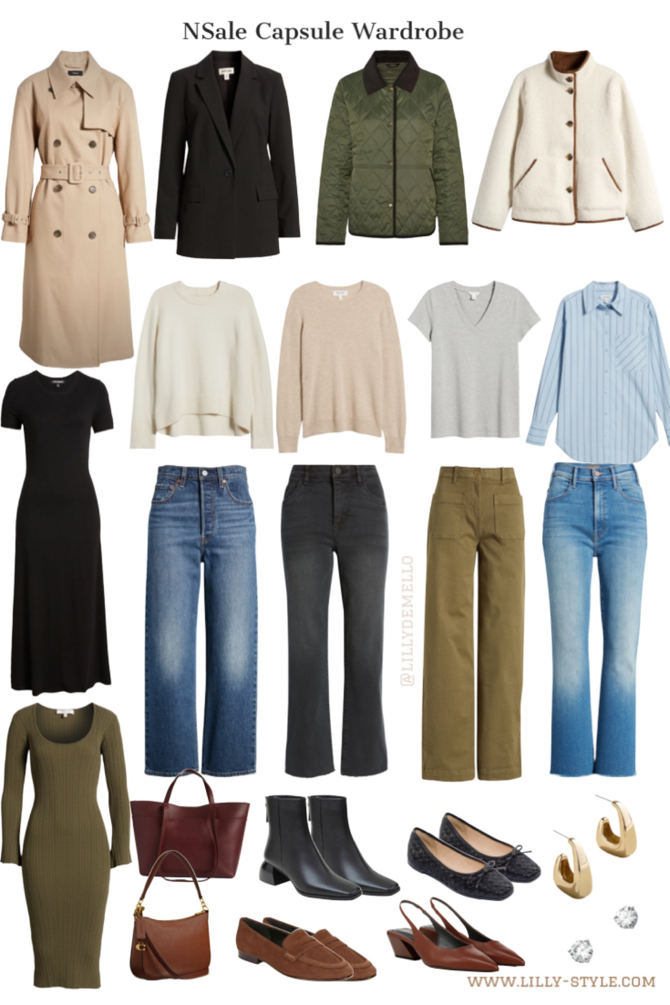 Capsule wardrobe from Nordstrom Anniversary Sale.  Some pieces come in more colors so different linked color might appear.   Can’t link more than 16 items but you can find everything saved under “My Products” NSale folder  

#LTKStyleTip #LTKxNSale #LTKOver40