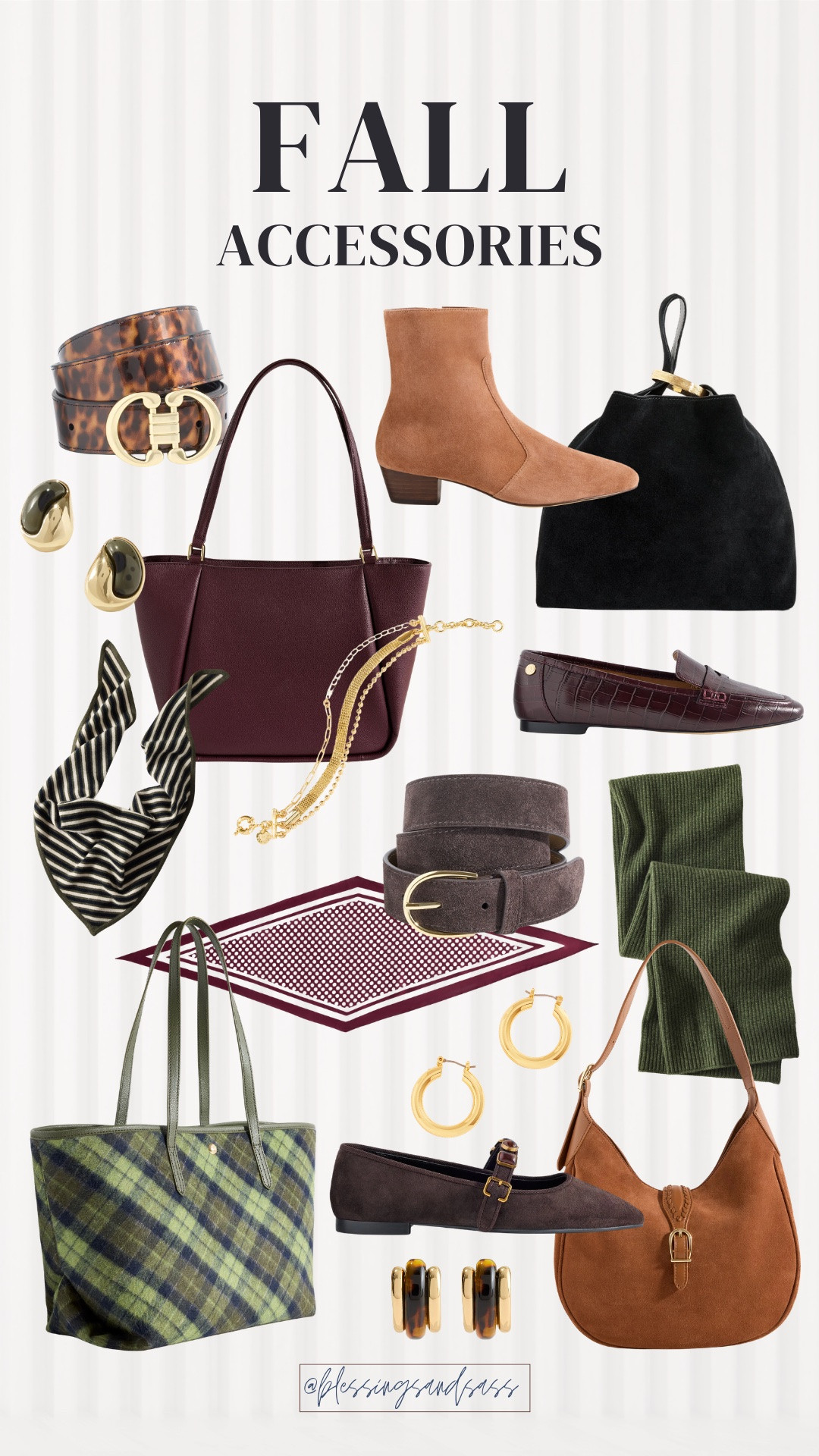 Fall accessories might be my favorite part of the season! Loving all the rich colors, suede textures and classic pieces that make any outfit feel ready for fall.🤎

fall accessories, fall handbags, fall shoes, suede bags, loafers, scarves, belts, fall jewelry

#LTKSeasonal #LTKOver40