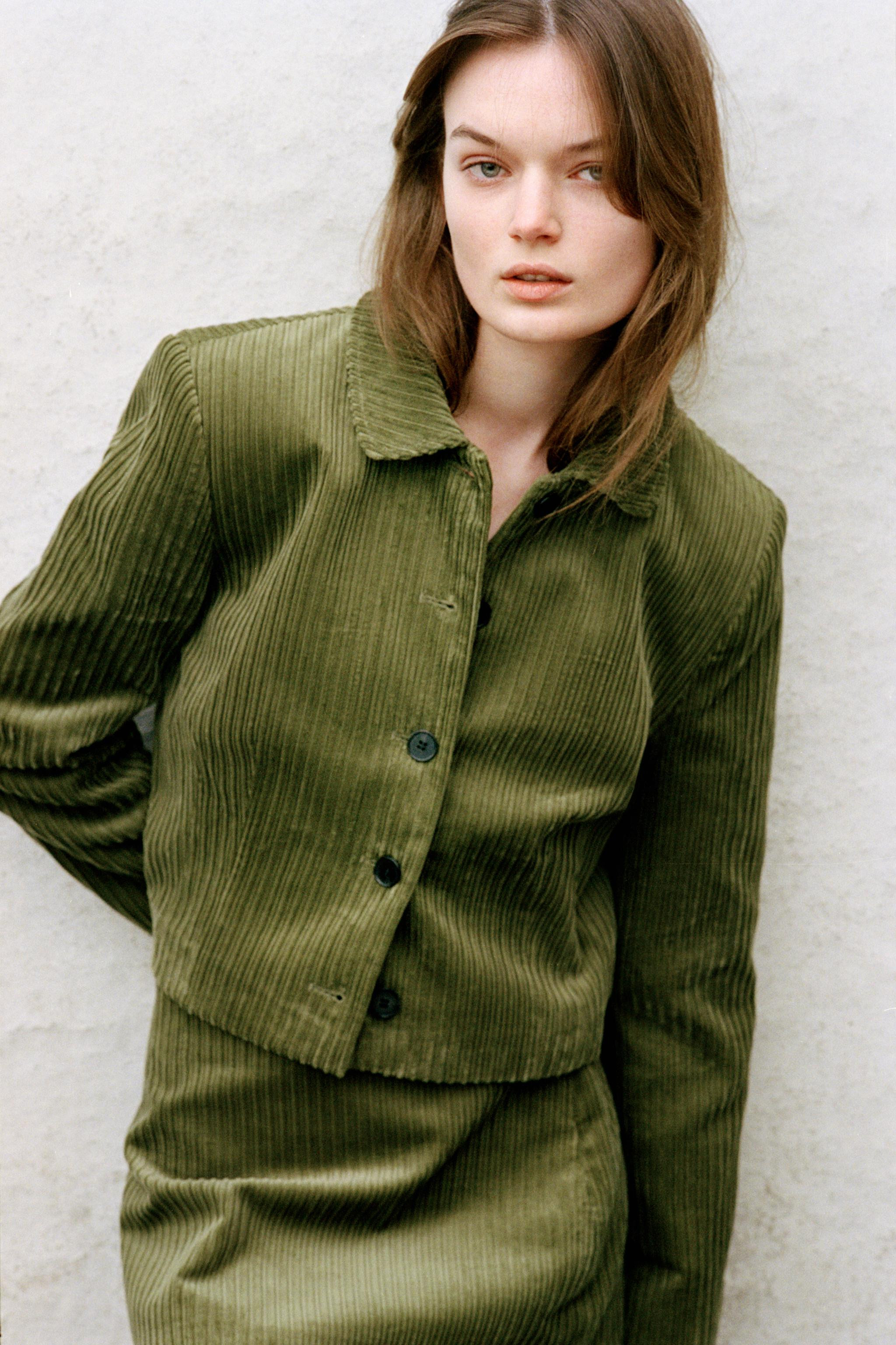 CROP CORDUROY JACKET | Zara US