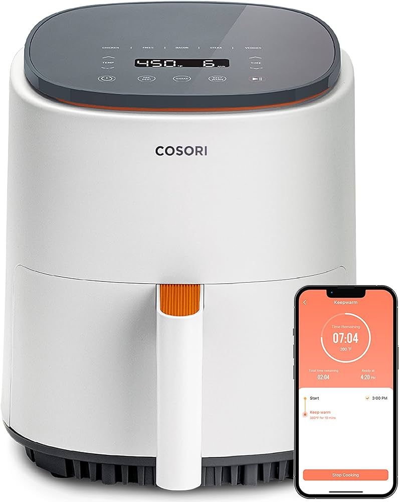 COSORI Air Fryer 4 Qt, 7 Cooking Functions Airfryer, 150+ Recipes on Free App, 97% less fat Freid... | Amazon (US)