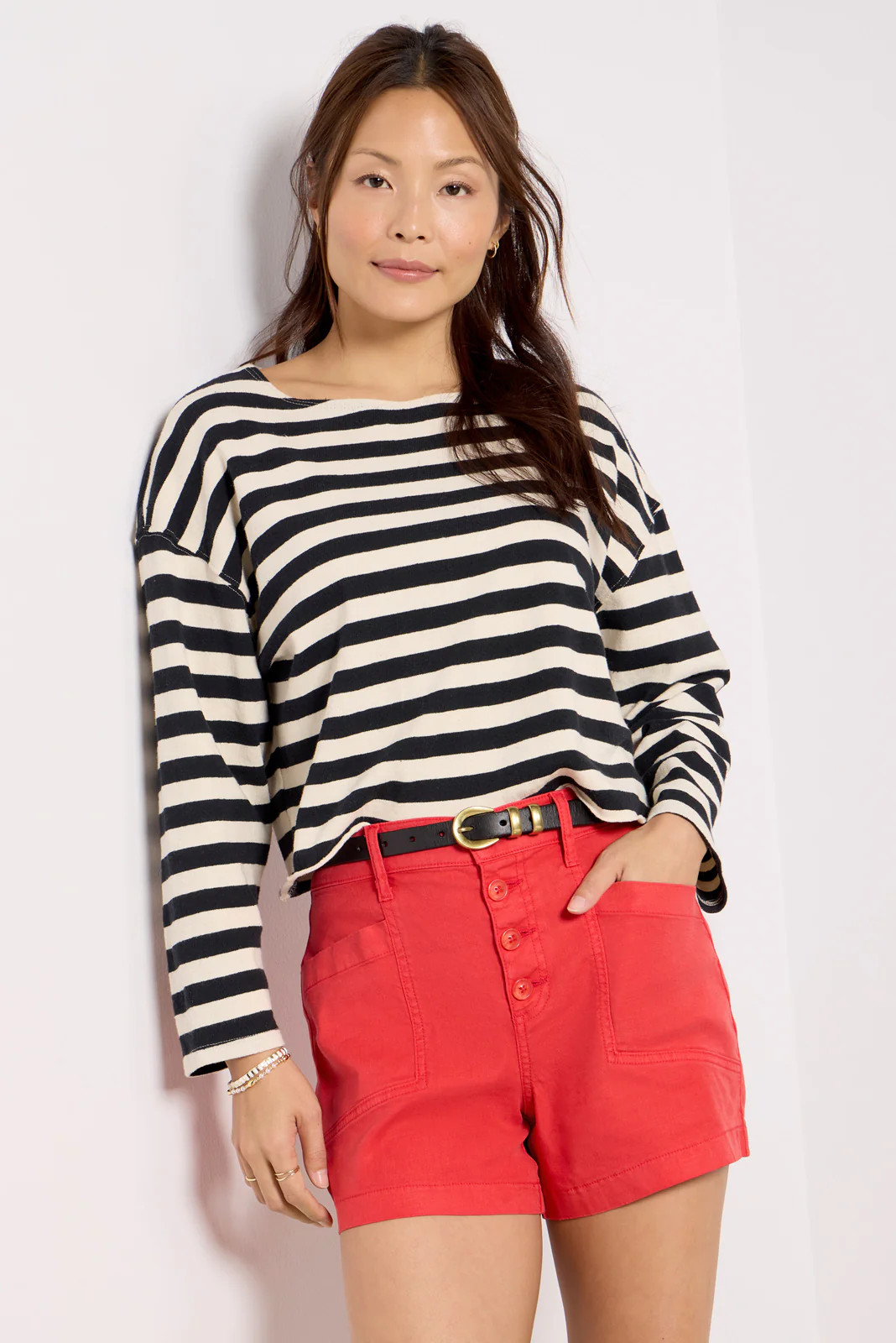 Taylor Stripe Top | Evereve