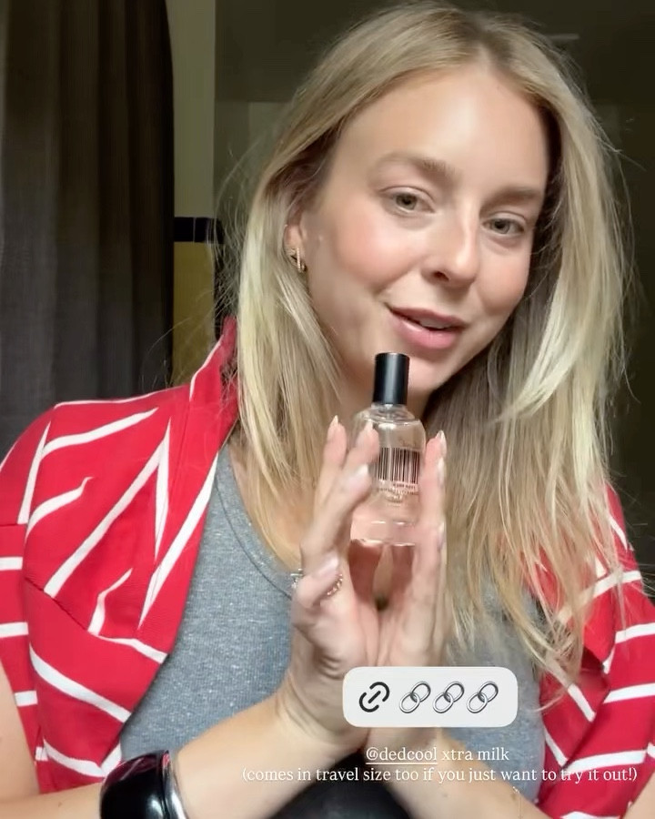 so obsessed with the “xtra milk” scent from DedCool! it’s the perfect clean, universal scent for anyone and everyone! their laundry detergent and perfume are both back in stock now 🫧

#LTKStyleTip #LTKBeauty #LTKHome