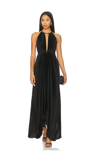 L'IDEE Boheme Gown in Black. - size 12/L | Revolve Clothing (Global)