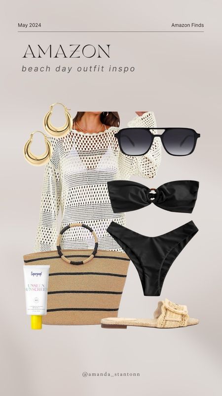 cute outfit inspo for beach days! 🖤 all from Amazon!

#LTKStyleTip #LTKSwim #LTKSaleAlert
