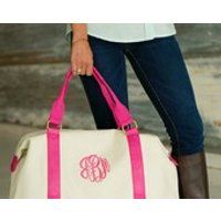 Monogram Weekender Bag, Large Monogram Duffle Bag, Over Night Bag, Monogram Weekend Tote, Personalized Weekender Bag, Custom Duffle Bag | Etsy (US)