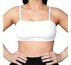 Aoxjox Women's Workout Bandeau Sports Bras Training Fitness Running Yoga Crop Tank Top | Amazon (US)