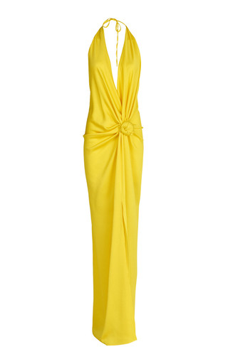 Torgiano Gathered Halter Maxi Dress | Moda Operandi (Global)