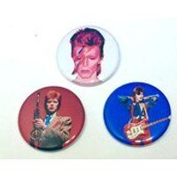 David Bowie Pin Set Pin Pinback Pin Badge x3 Young Aladdin Sane Ziggy Stardust | Etsy (US)