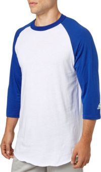adidas Adult Triple Stripe ¾ Sleeve Baseball Practice Shirt | Dick's Sporting Goods