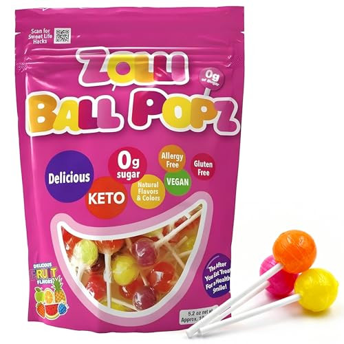 Zollipops The Clean Teeth Pops, Anti Cavity Lollipops, Ball Popz, 5.2 oz (Packaging May Vary) | Amazon (US)