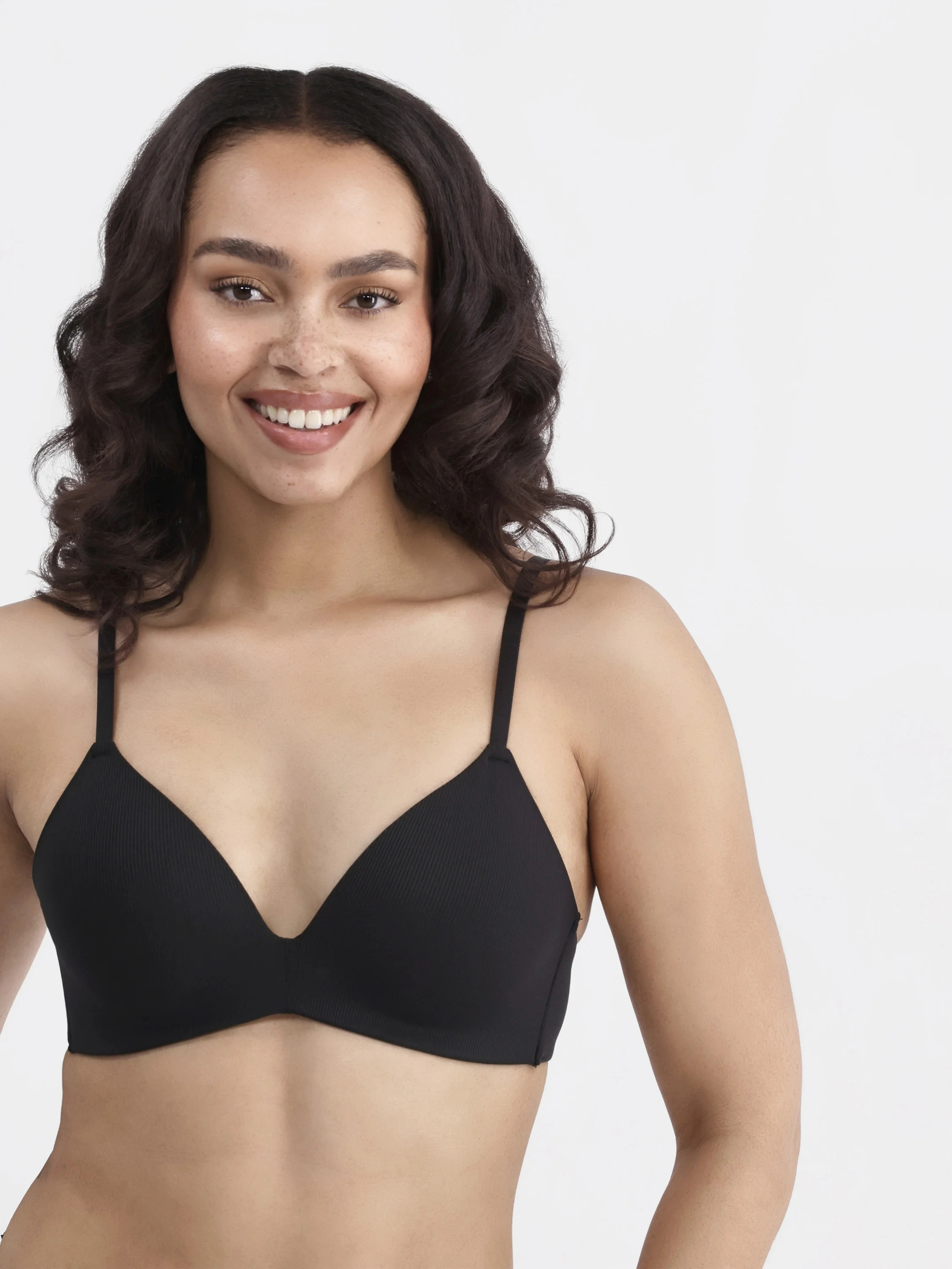 No Boundaries Wireless Rib T-Shirt Bra, Women's Sizes XS-XXXL | Walmart (US)