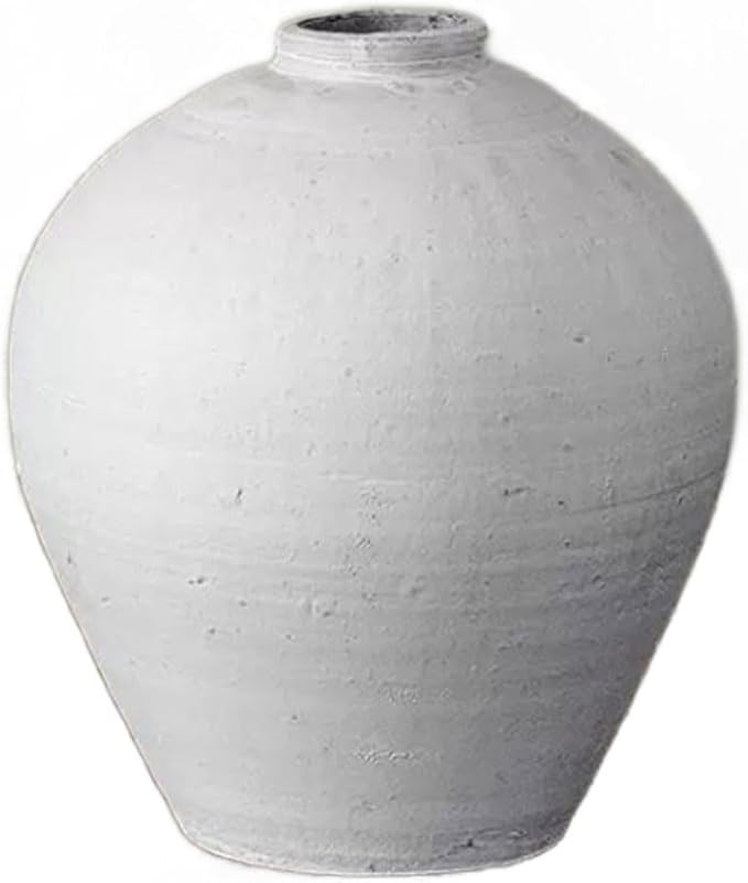 Aimeryup Desktop Big Belly Vase Rough Ceramic Ornament Decor Retro Flower Arrangement Standing Li... | Amazon (US)
