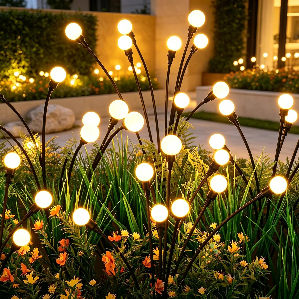 Solar Garden Lights Outdoor, Firefly Swaying Lights, Waterproof Garden Decor For Yard Patio Pathw... | Wayfair North America