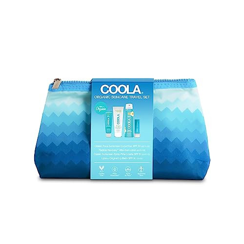 COOLA Organic Sunscreen and Lip Balm SPF 30 Sun Protection Kit, Dermatologist Tested and TSA Approved, Vegan and Gluten Free, 4 Items Total | Amazon (US)