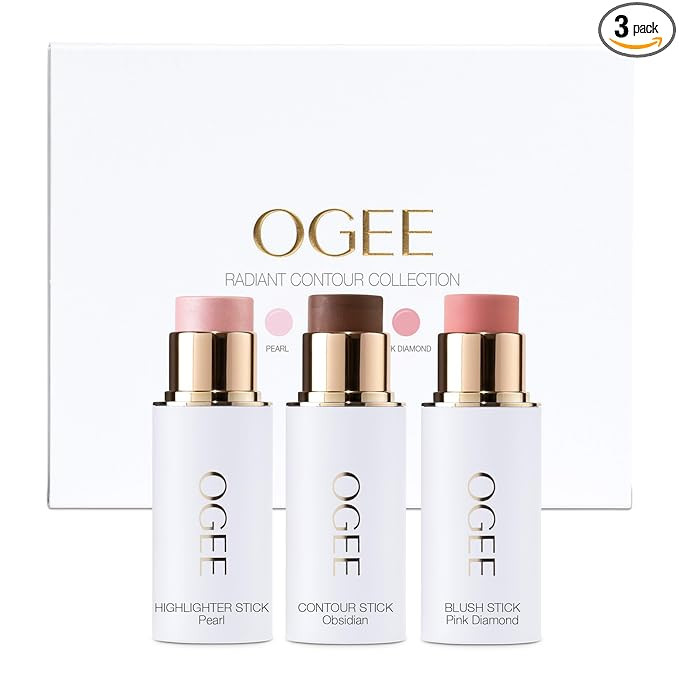 Ogee Face Stick Radiant Collection Trio - Contour Stick Makeup Collection - Certified Organic Con... | Amazon (US)