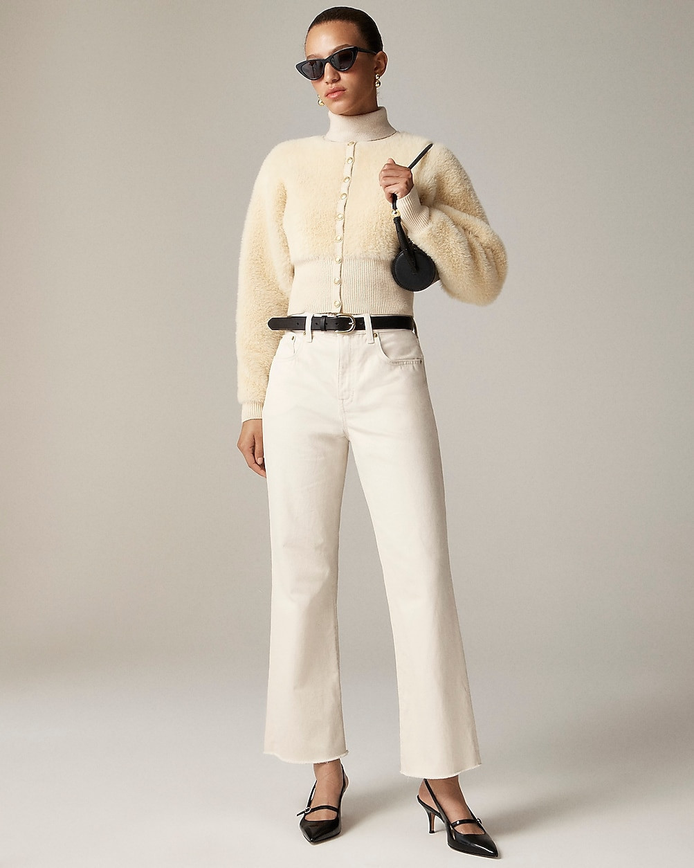 Mid-rise relaxed kickout jean | J. Crew US