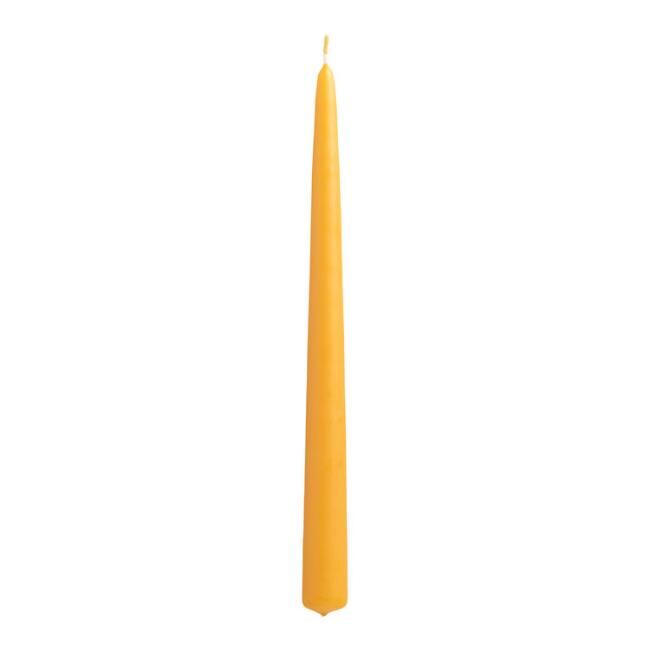 Ocher Yellow Taper Candles 2 Pack | World Market