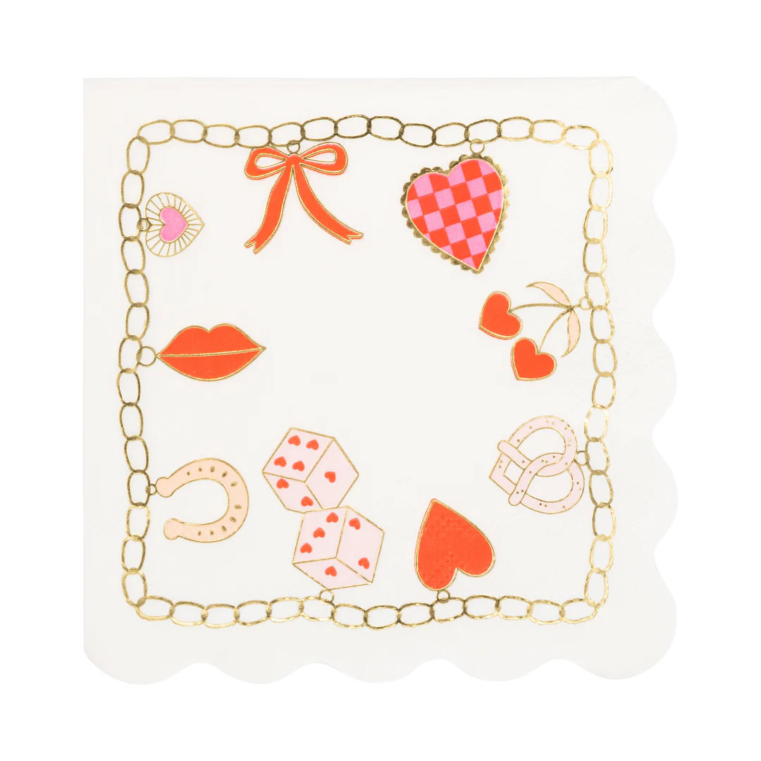 Valentines Charm Cocktail Napkin | My Mind's Eye