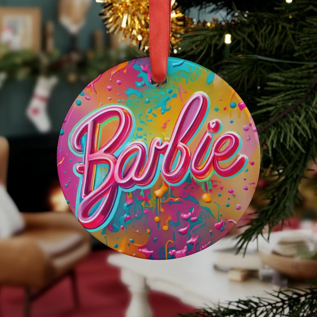 Charming Barbie Acrylic Ornament Perfect Glam Christmas Decor - Etsy | Etsy (US)