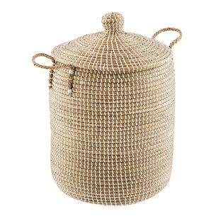 Replacement Round Tapered Seagrass Hamper Liner Natural | The Container Store