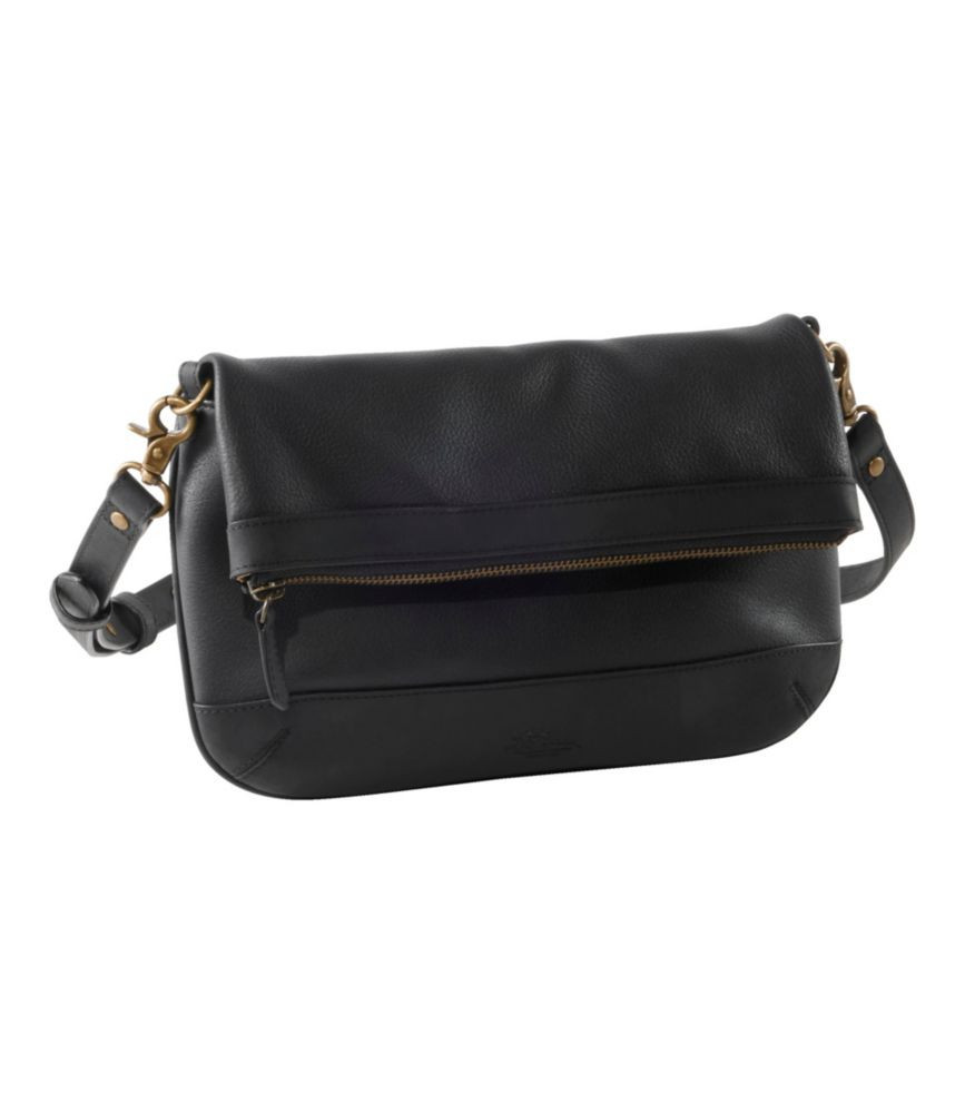 Signature Anniversary Leather Crossbody Black/Black L.L.Bean | L.L. Bean