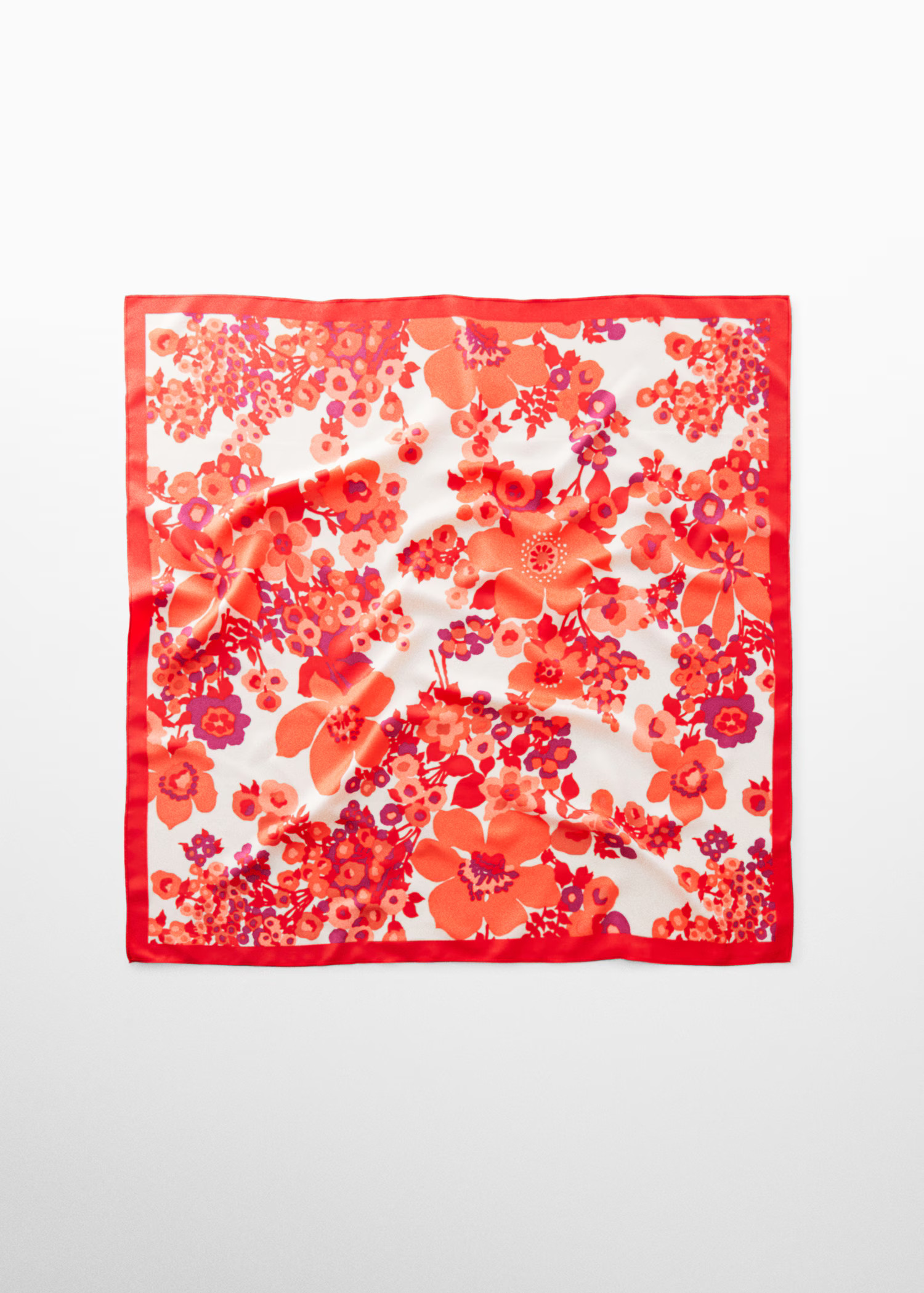 Floral printed scarf - Woman | MANGO USA | MANGO (US)