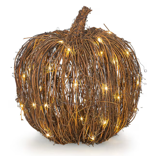 Holiday Living Lighted Wicker Pumpkin Lowes.com | Lowe's