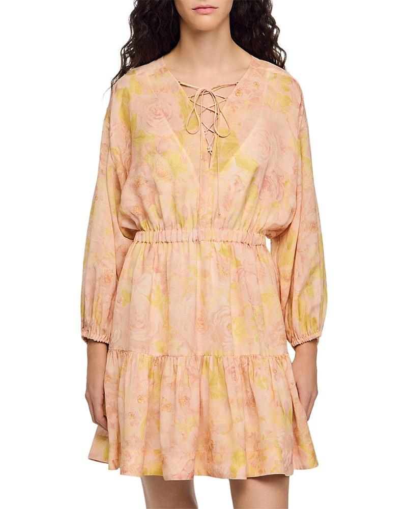 Sandro Flower Print Short Dress | Bloomingdale's (US)