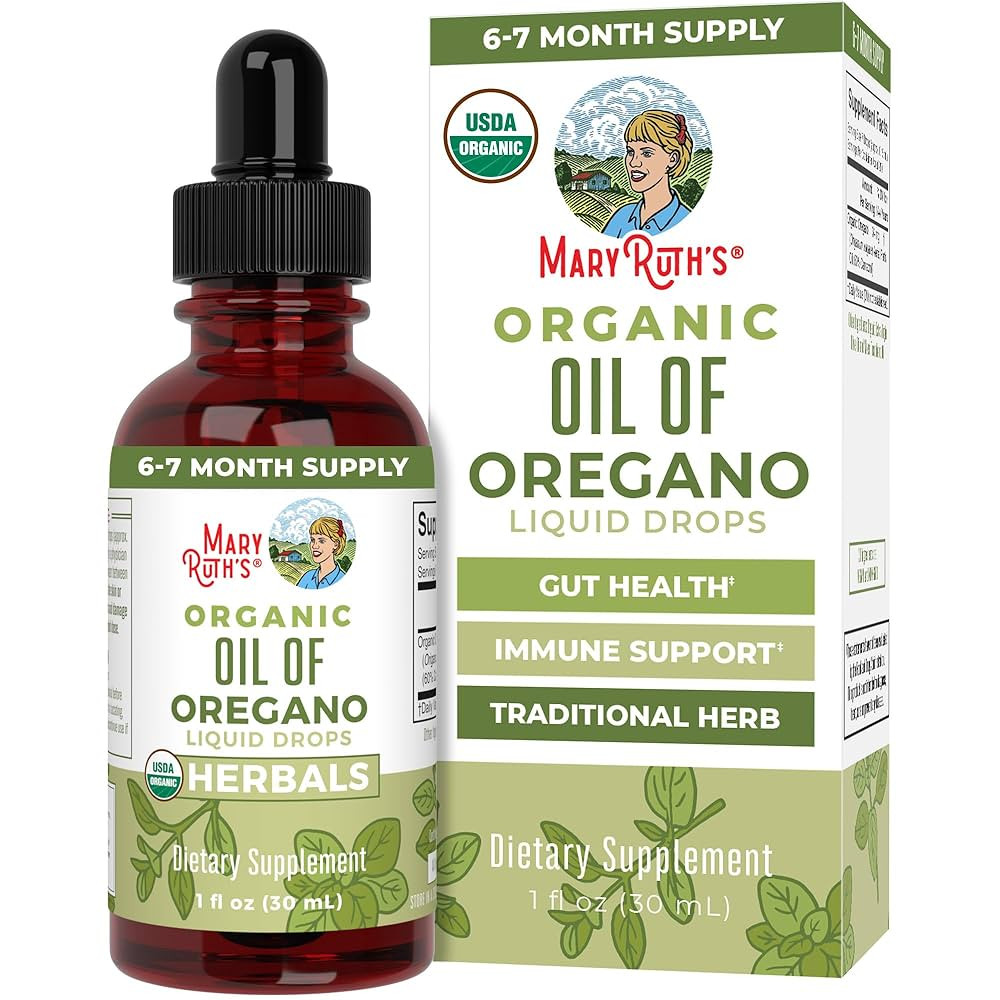 MaryRuth Organics Oregano Oil Drops | 6 Month Supply | USDA Organic Oil of Oregano Liquid | Herba... | Amazon (US)