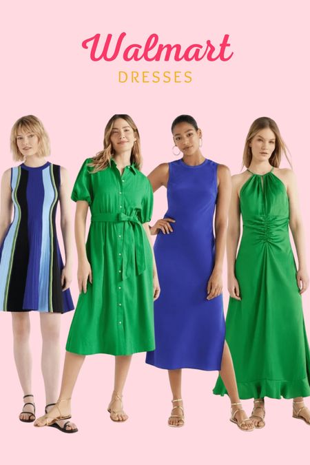Walmart dresses! I love these colors! Perfect for summer and so affordable, all under $35

#LTKxWalmart #LTKOver40 #LTKMidsize