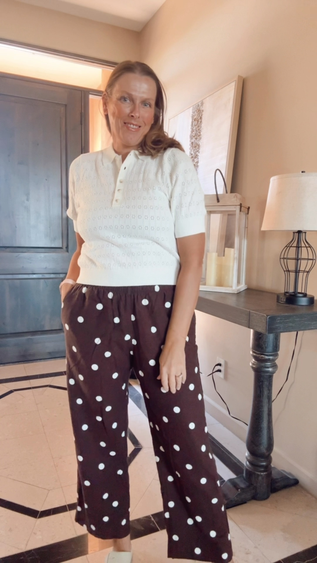 Cute , fun on trend look

Polka dot pants, spring outfit, linen pants, summer outfit, trending look, effortless casual look, mom outfit, vacation outfit, on trend, 

#LTKTravel #LTKOver40 #LTKootd