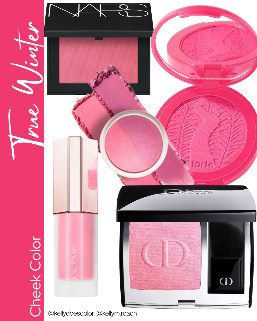 Blush for True Winters should be cool, bright, and either icy light or richly bold, depending on the person. Buildable blushes are your go-to.  

 #LTKOver40 #LTKStyleTip #LTKBeauty