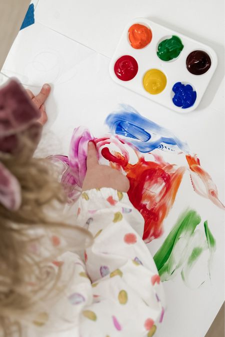 Our fingerpainting setup for our #LTKtoddler 🎨🖌️

#LTKKids