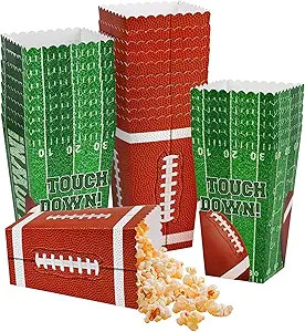 Gatherfun Football Party Supplies Kit for 24 - Popcorn Boxes，Popcorn Buckets for Birthday, Tail... | Amazon (US)