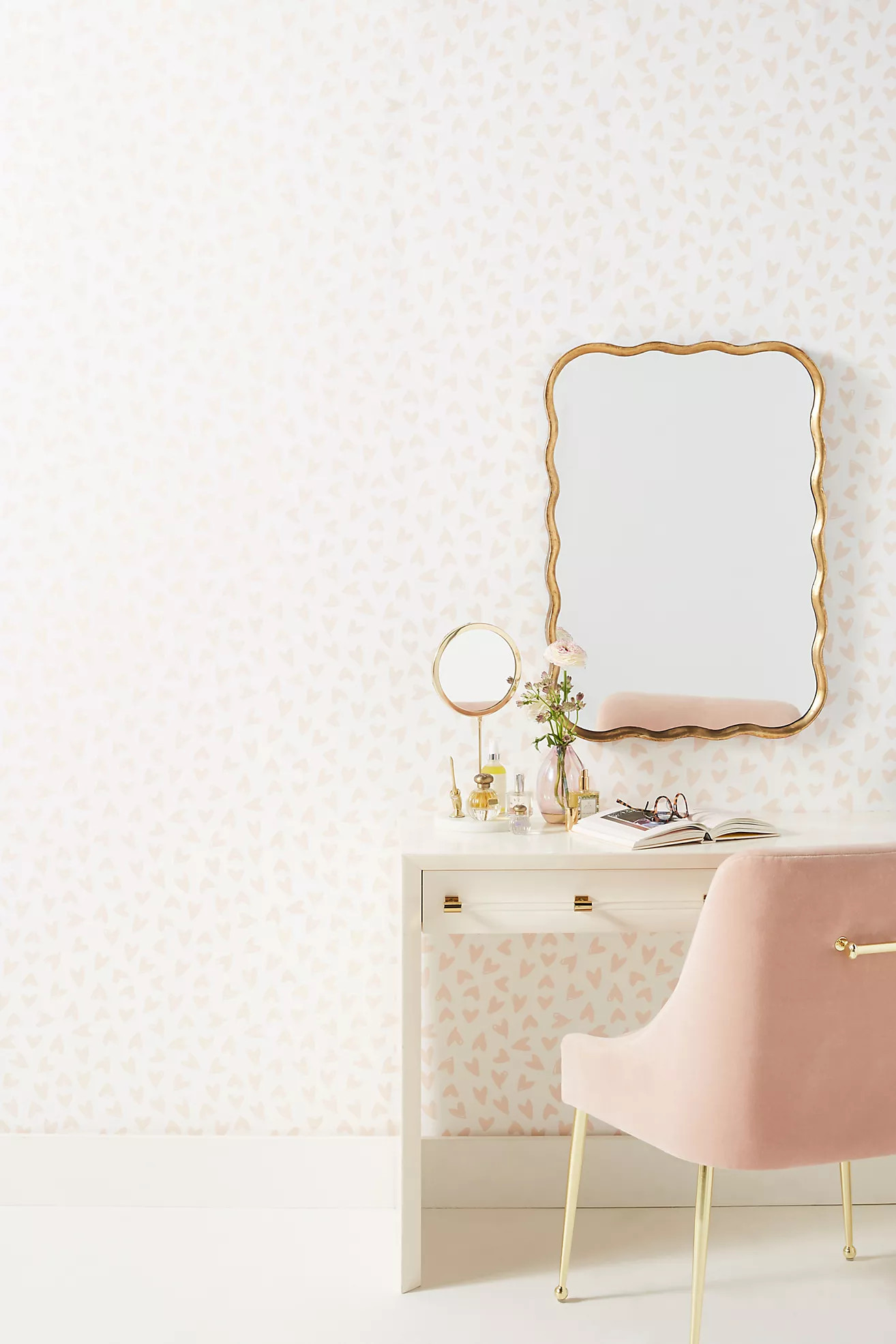 Scatter Hearts Wallpaper | Anthropologie (US)