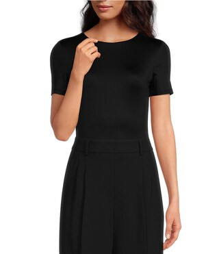 Layla Short Sleeve Crew Neck Coordinating Bodysuit | Dillard's