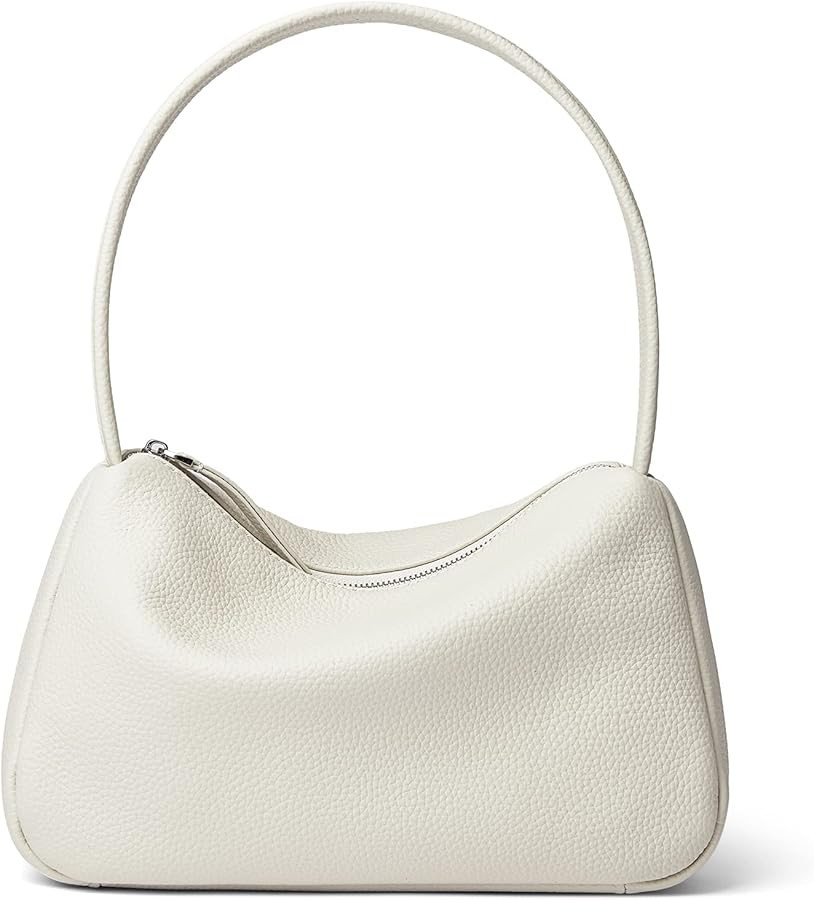 Small Leather Shoulder Bag For Women Luxury Clutch Tote Purse With Zipper Closure | Amazon (US)