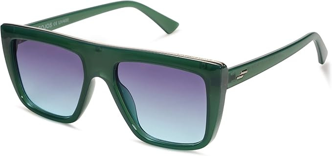 SOJOS Classic Trendy Flat Top Sunglasses for Women Men Designer UV400 Sunnies SJ2250 | Amazon (US)