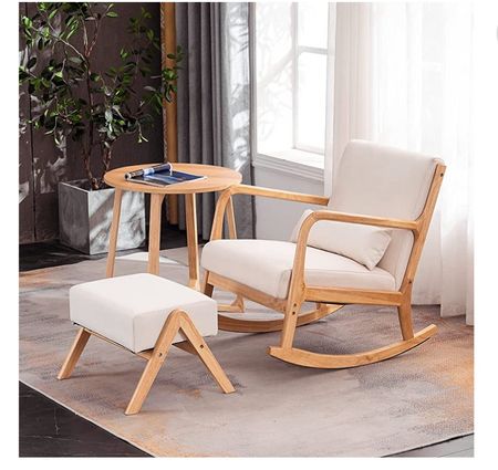 Fabric rocking chair 