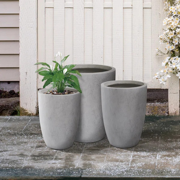3 -  Piece Planter Pot Set (Set of 3) | Wayfair North America