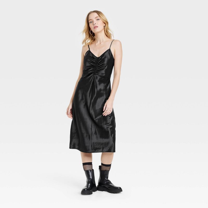 Women's Ruched Slip Dress - A New Day™ | Target