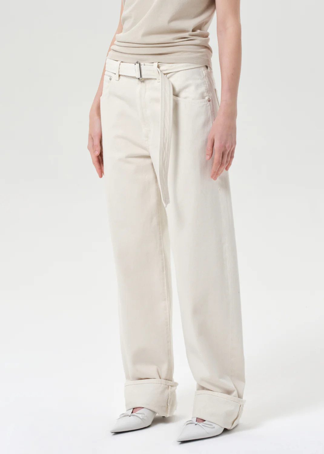 Cuffed Taper in Brown Rice | AGOLDE