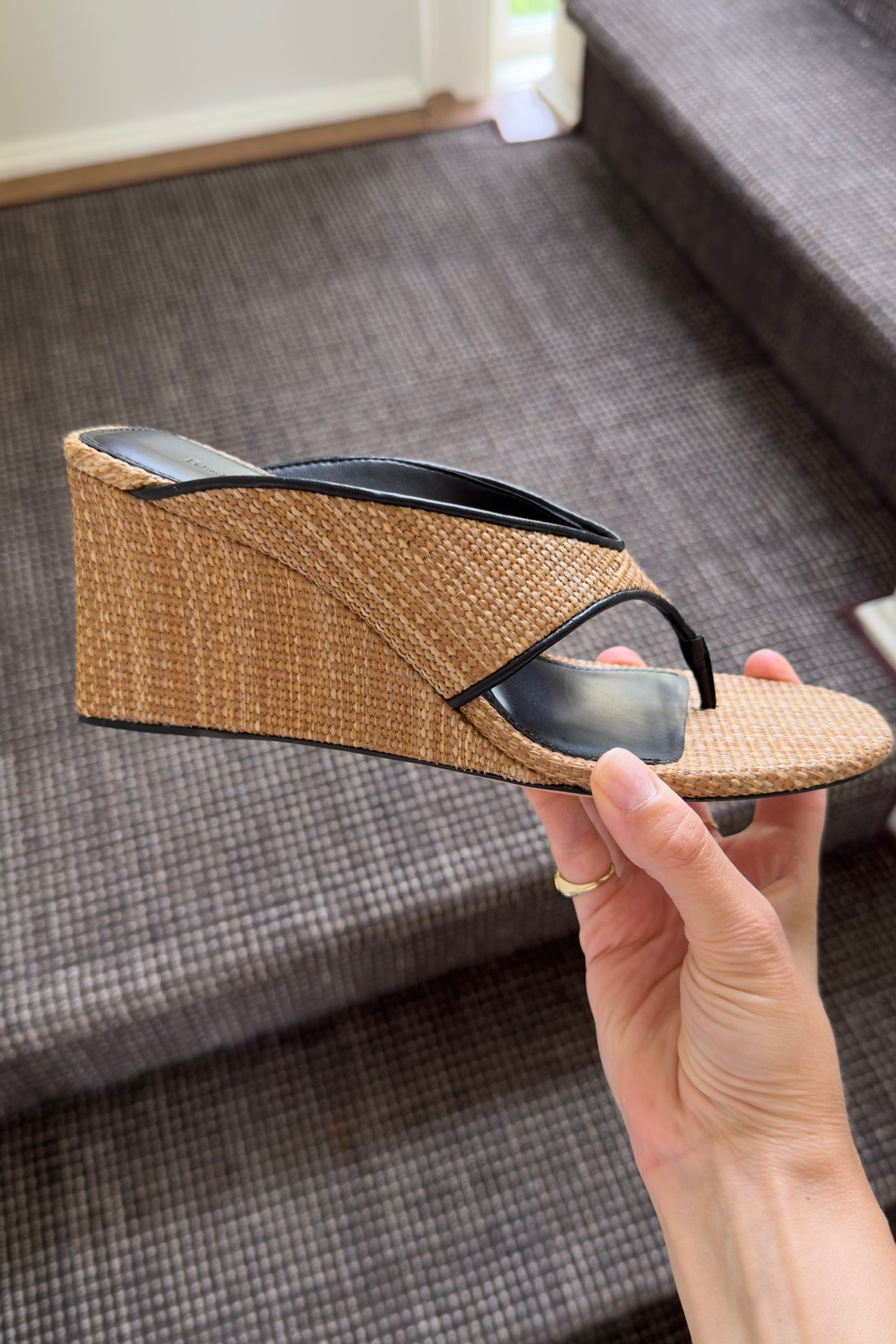 Wedge flip flops 