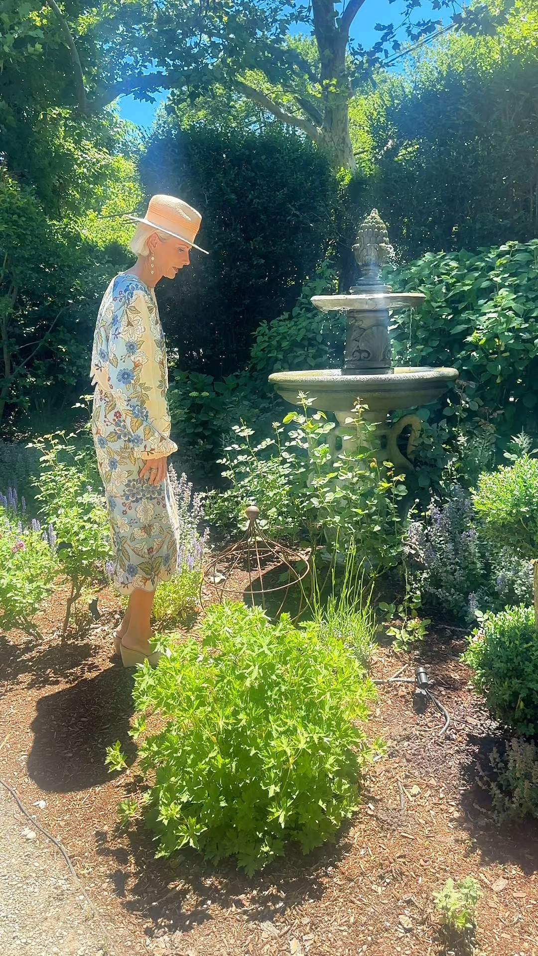 Outfit at Room at the Beach in The Hamptons: a beautiful Farm Rio floral dress styled with a straw hat and understated accessories. The perfect look for a summer luncheon, garden party, or weekend getaway.

#LTKootd #LTKTravel #LTKSaleAlert