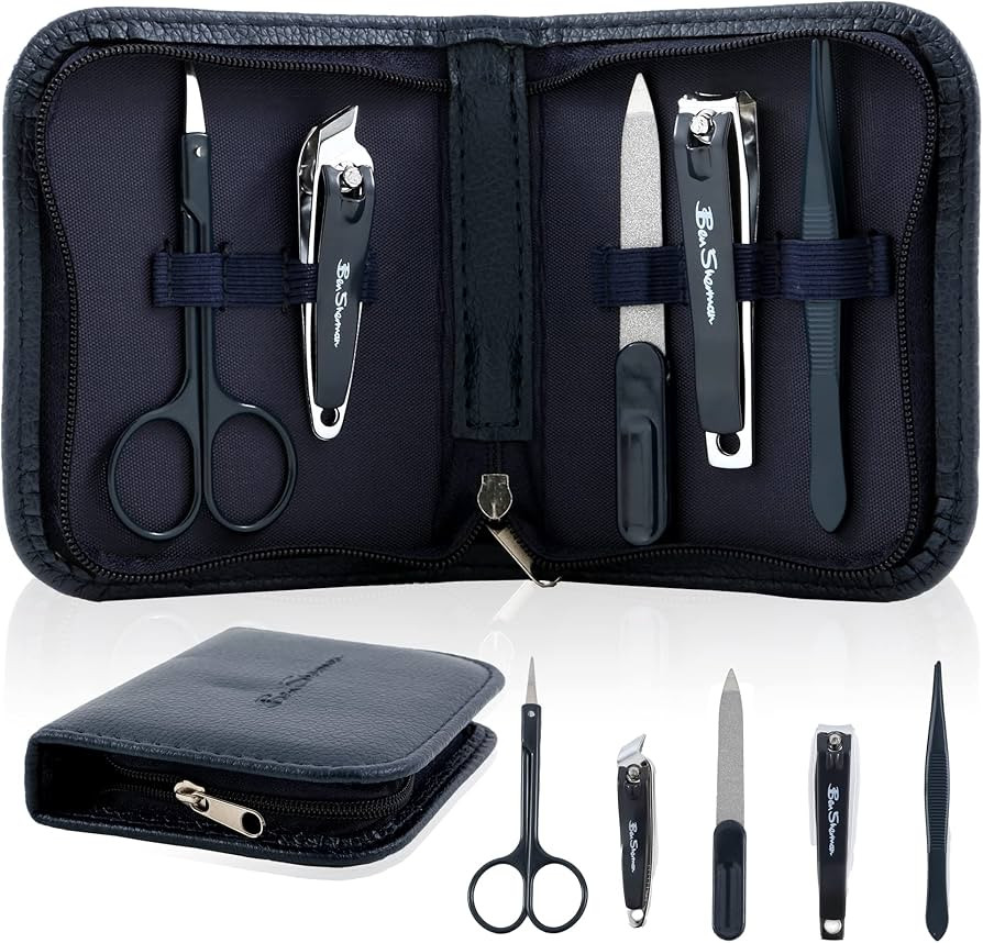 Ben Sherman Nail Clippers for Men Travel Size Nail Clipper Set, 5 Pcs Mens Nail Grooming Kit Incl... | Amazon (US)