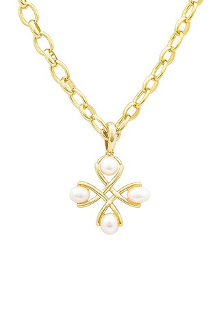 Everleigh Pearl Pendant Necklace in White Pearl | Revolve Clothing (Global)