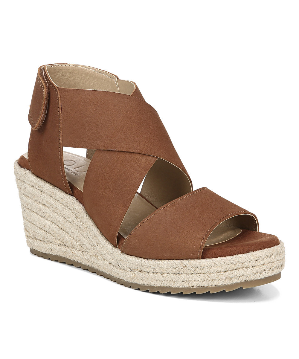 SOUL Naturalizer Women's Sandals NWBRD - Brown Suede Oshay Wedge Espadrille Sandal - Women | Zulily