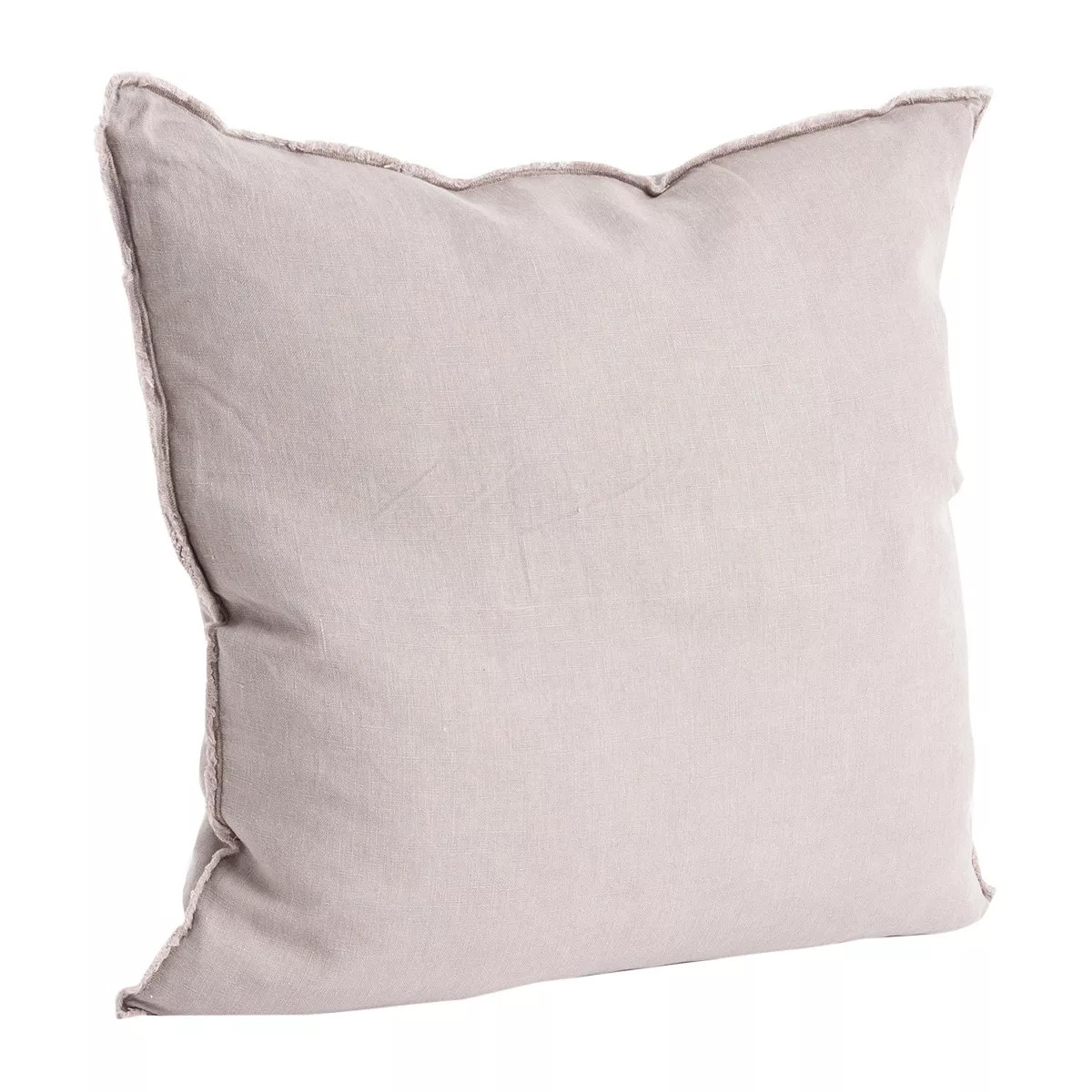 20"x20" Oversize Fringed Design Linen Square Throw Pillow - Saro Lifestyle | Target